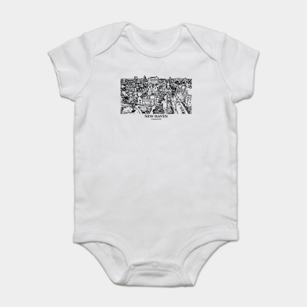 New Haven - Connecticut Baby Bodysuit by Lakeric